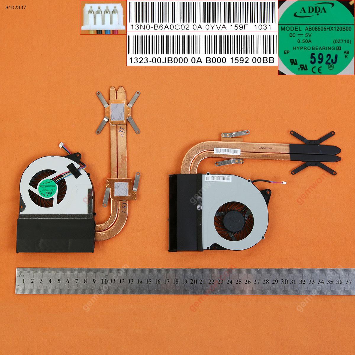 Picture of New Replacement CPU Cooling Fan For Lenovo IdeaPad Z710 ( Independent Graphics,Heatsink) Surface oxidation, Sponges are rotten. AB08505HX120B00 Layout
