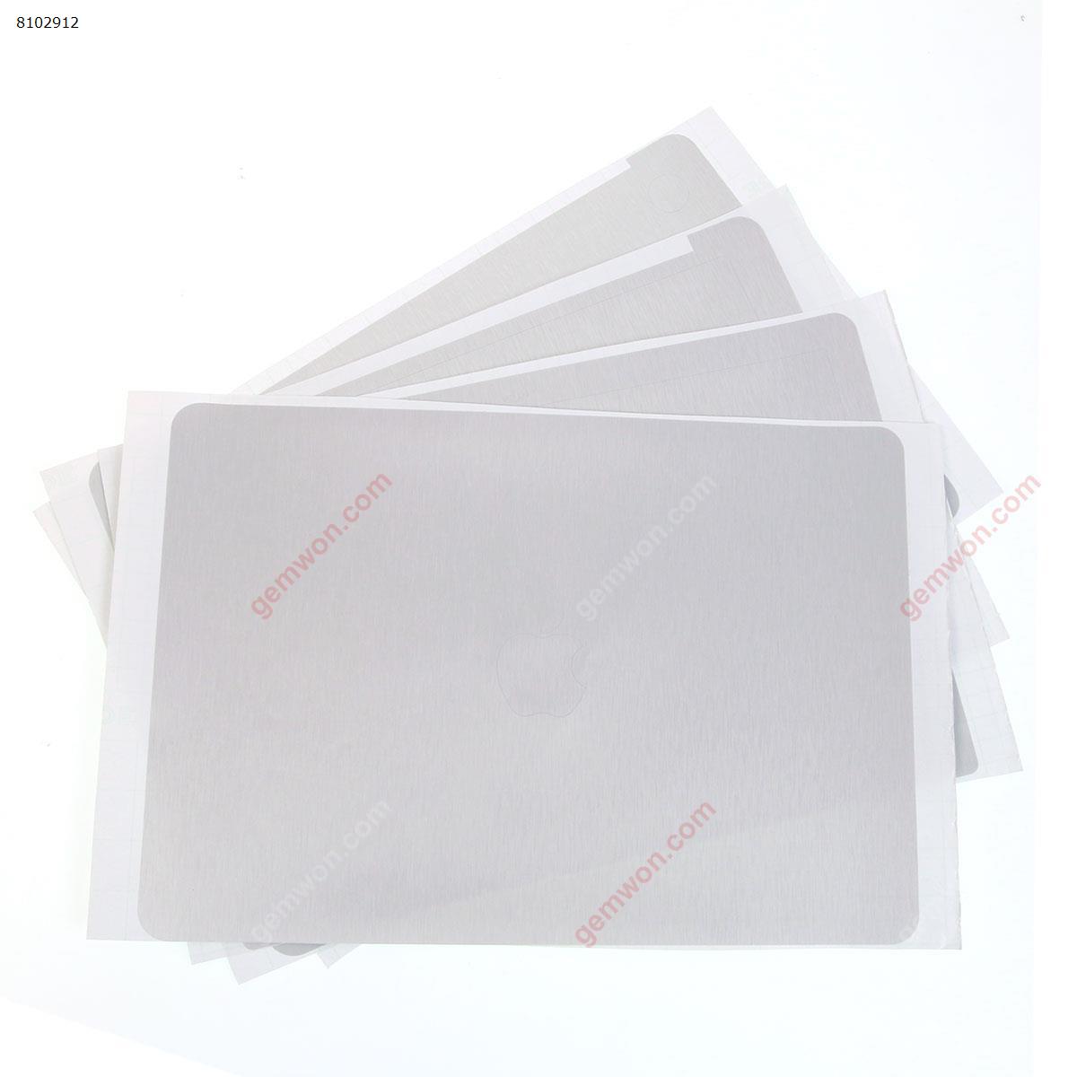 Picture of PolyVinyl Chloride(PVC) Skin Stickers Cover guard For Apple MacBook Air 13" A1466  A+B+C+D Cover,Brushed Silver