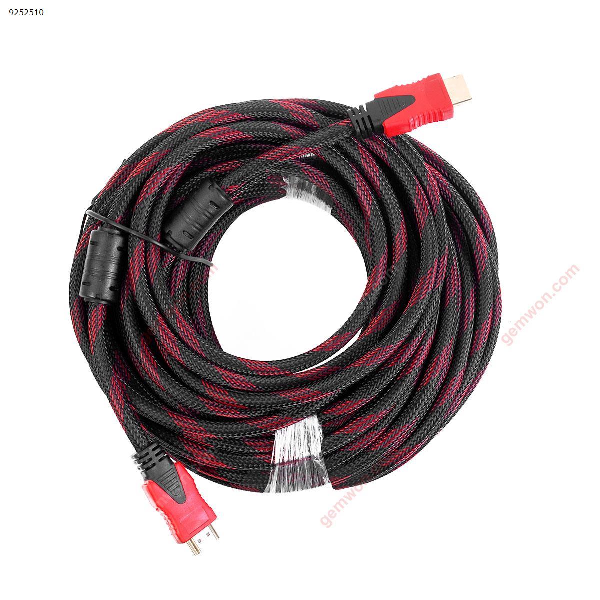 Picture of 20M 1.4 Version HDMI Male To HDMI Male Cable,Red Black