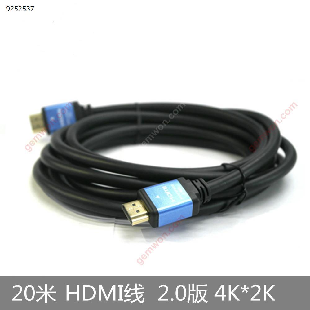 Picture of 20M 2.0 Version OD：8.0mm HDMI Male To HDMI Male Cable, Black