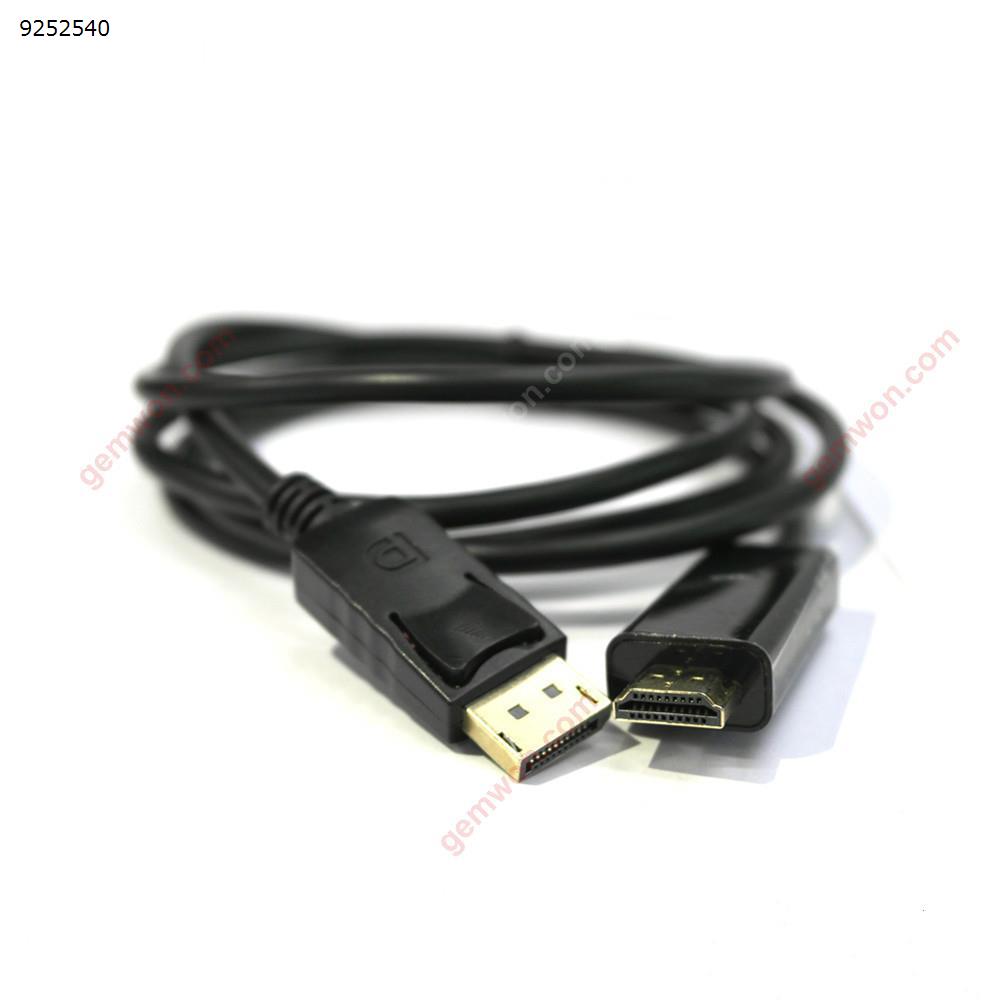 Picture of 1.8M Displayport Male To HDMI Male Cable, Black