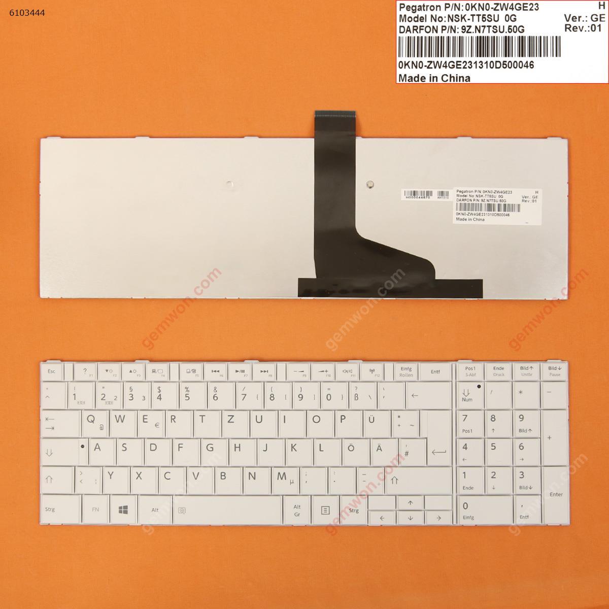 Picture of New Replacement Laptop Keyboard For TOSHIBA C850 WHITE(For Win8) GR Layout