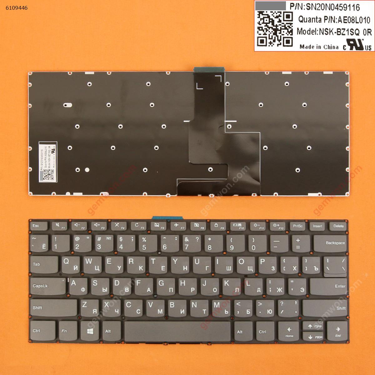 Picture of New Replacement Laptop Keyboard For Lenovo IdeaPad 330-14ikb  GRAY win8(Without FRAME) RU Layout