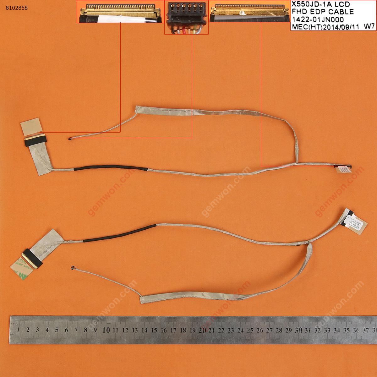 Picture of New LCD Display Screen Cable Replacement  For ASUS X550 X550CA X550CC X550CL，,Motherboard Interface 30Pin,LCD Screen Interface 40Pin，ORG