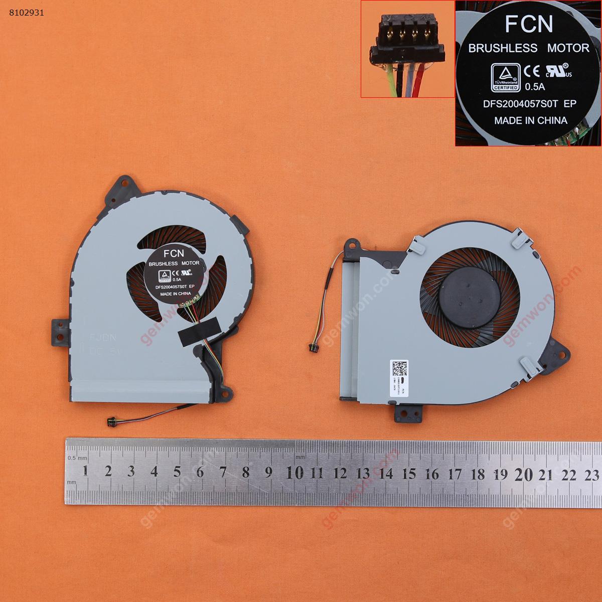 Picture of New Replacement CPU Cooling Fan For ASUS X541 X541JL  (For CPU fan,Original) FJDN Layout