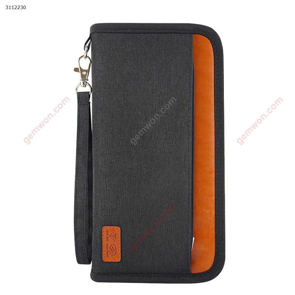 Picture of Travel Passport Package Imitation Pirate Card Pack Business Leisure Travel Passport Wallet Clip，black