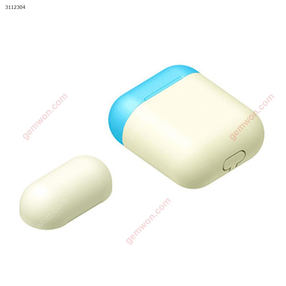 Picture of Airpods protective cover one plus two plus packaging for Apple Bluetooth Airpods headset set，Luminous green with luminous green + luminous blue