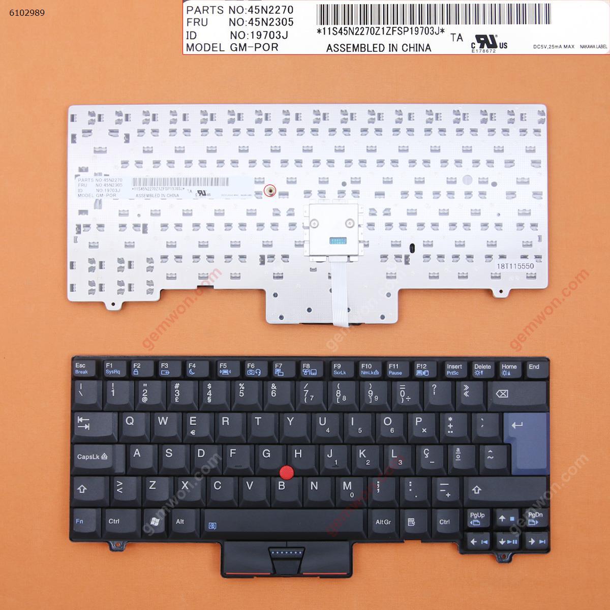 Picture of New Replacement Laptop Keyboard For ThinkPad SL410 SL510 BLACK PO Layout