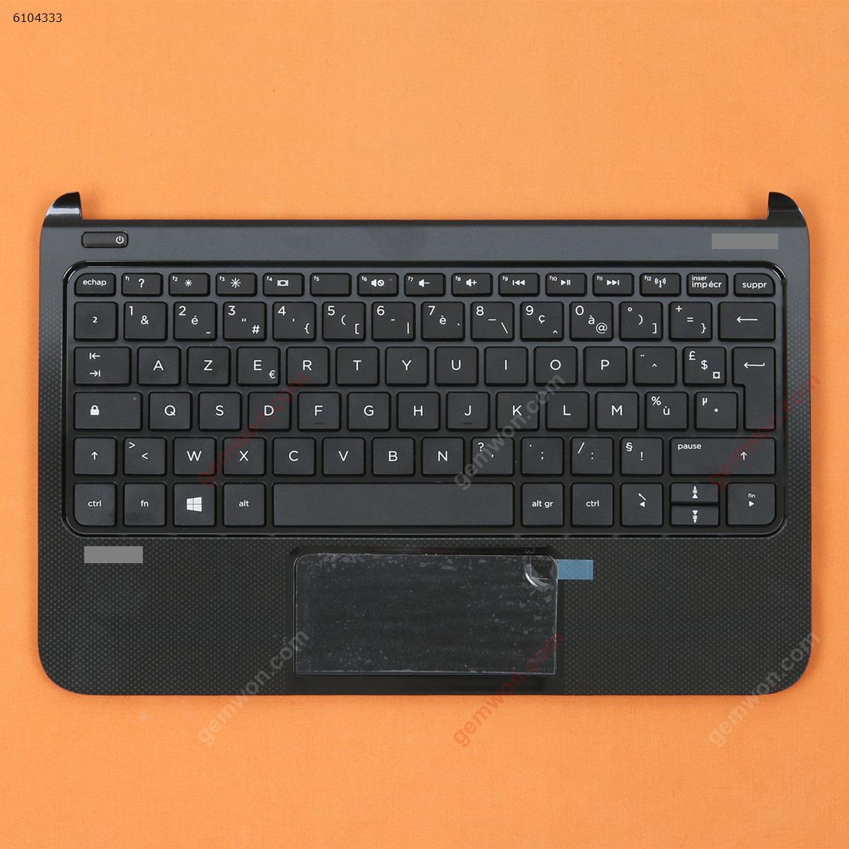 Picture of New Replacement Laptop Keyboard For HP PAVILION 10-E palmres with FRkeyboard case Upper cover BLACK FR Layout