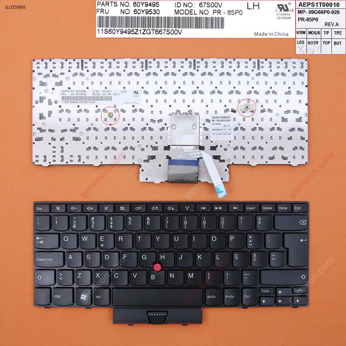 Picture of New Replacement Laptop Keyboard For ThinkPad E30 BLACK (With Point stick) PO Layout