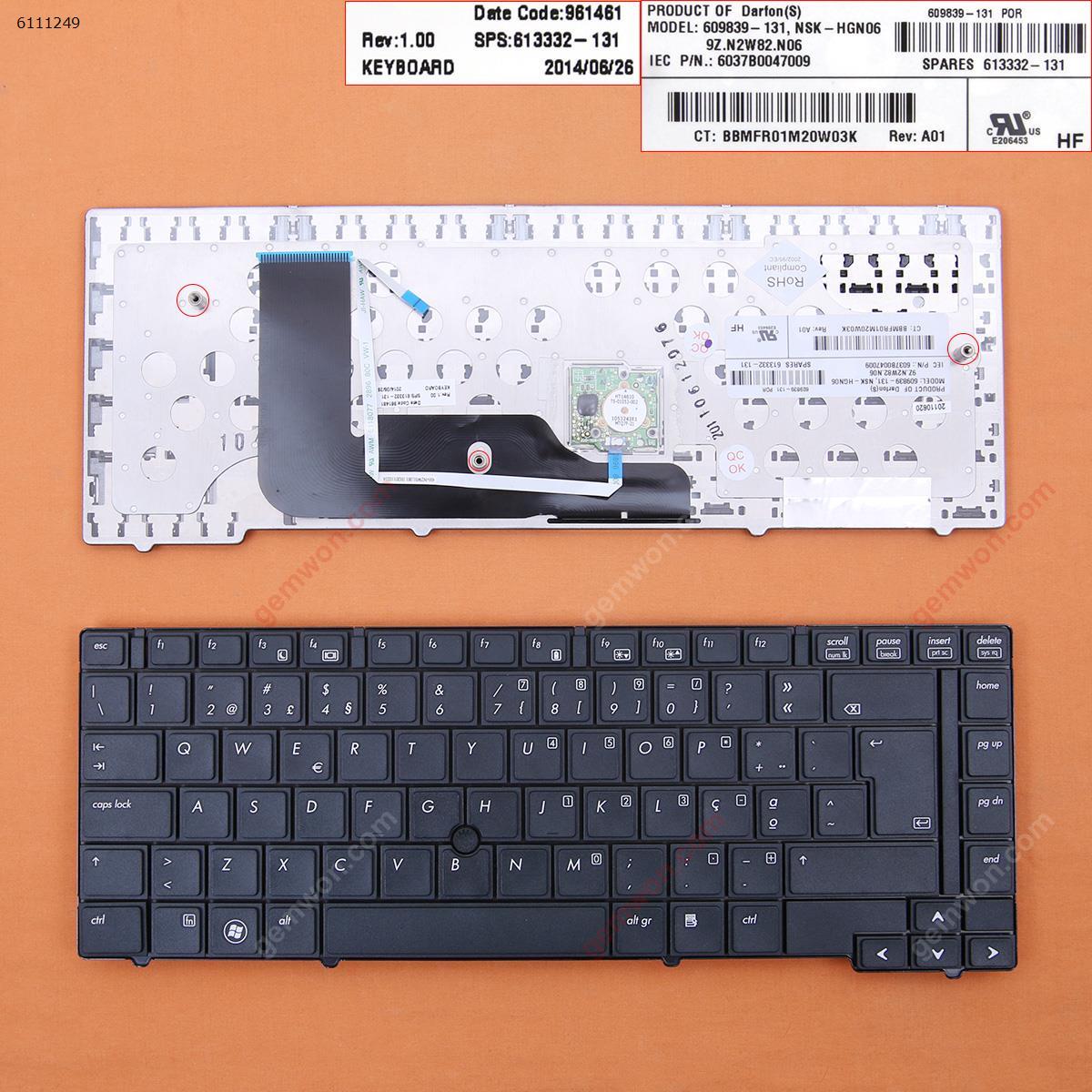 Picture of New Replacement Laptop Keyboard For HP PROBOOK 6440B BLACK(With Point stick) PO Layout