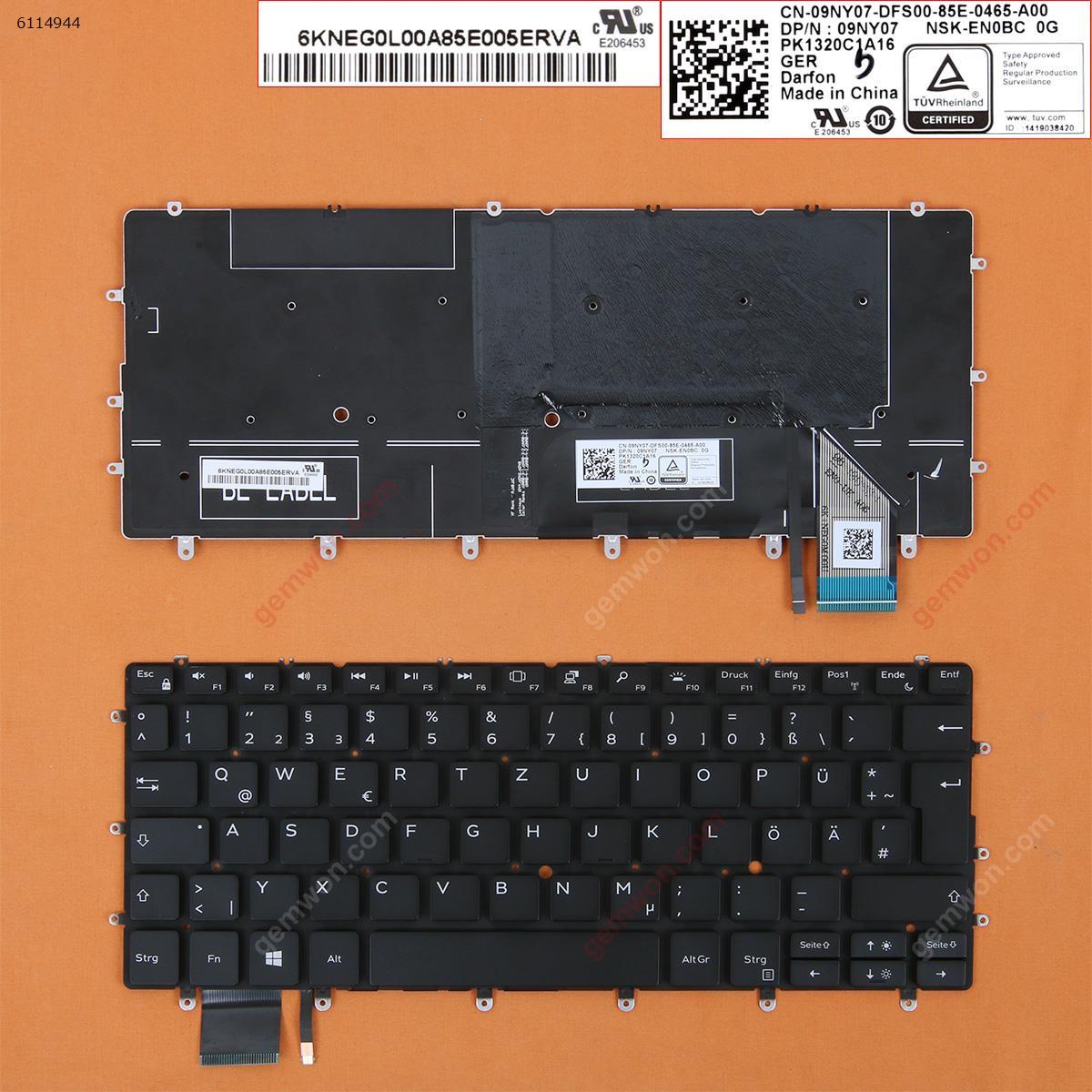 Picture of New Replacement Laptop Keyboard For Dell XPS 13 9370 BLACK(Backlit, Win8) GR Layout
