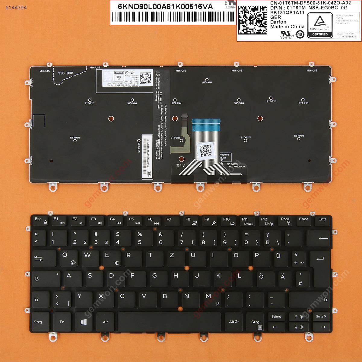 Picture of New Replacement Laptop Keyboard For Dell XPS 13 9365  BLACK (Backlit, Win8) GR Layout