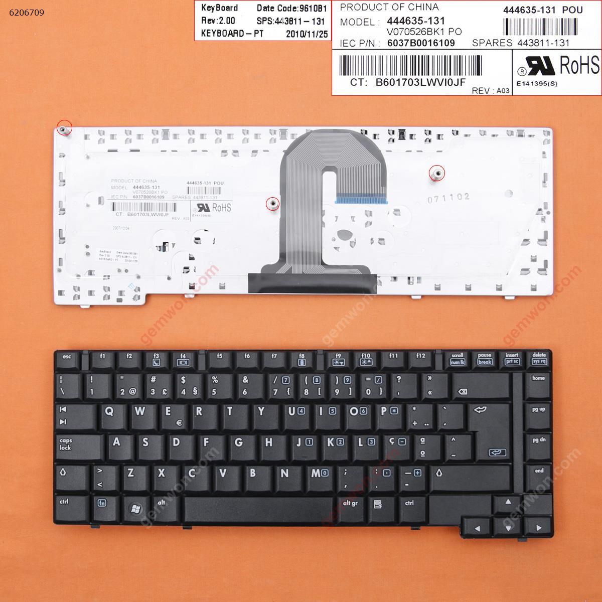 Picture of New Replacement Laptop Keyboard For HP Compaq 6710B 6715B BLACK PO Layout