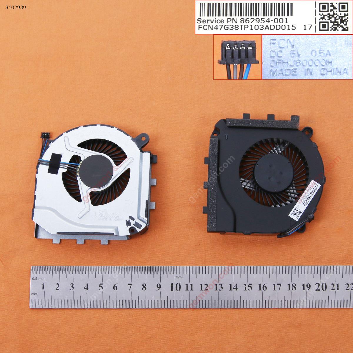 Picture of New Replacement CPU Cooling Fan For HP 17-W  17-W119TX2Plus G38-L G38-R TPN-Q175(GPU Fan) 862954-001 Layout