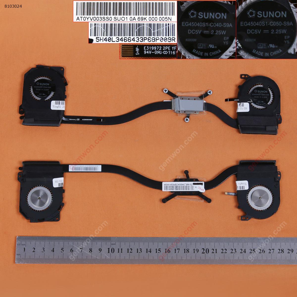 Picture of New Replacement CPU Cooling Fan For LenovoYoga 900-13ISK Yoga4 PRO（version 2，Heatsink ） EG45040S1-C040-S9A  EG45040S1-C050-S9A Layout