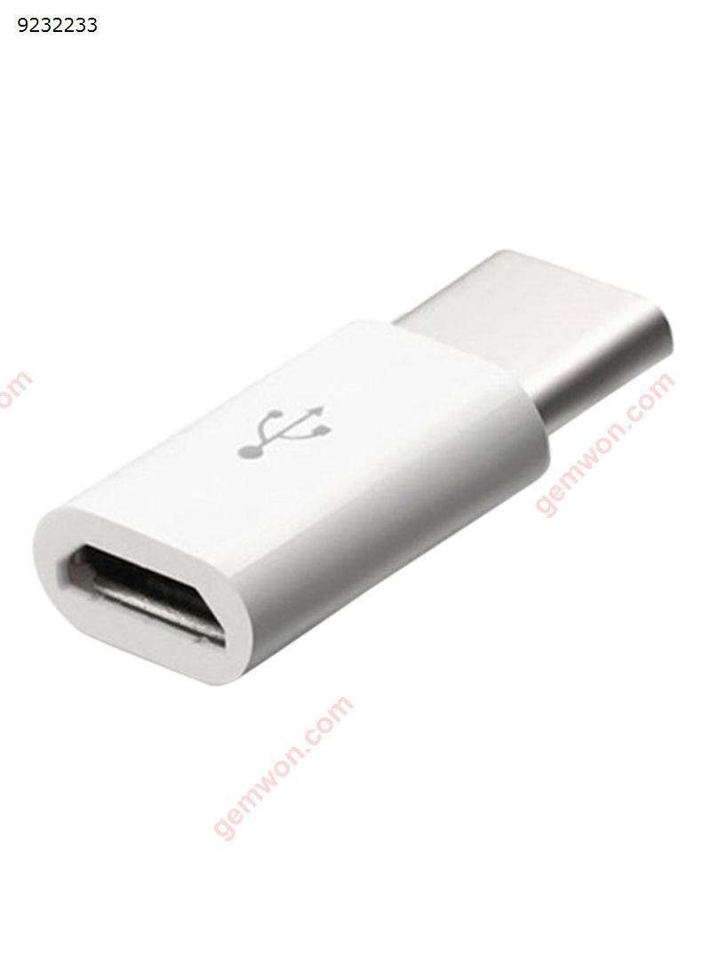 Picture of USB Type-C Male to Micro USB Adapter white