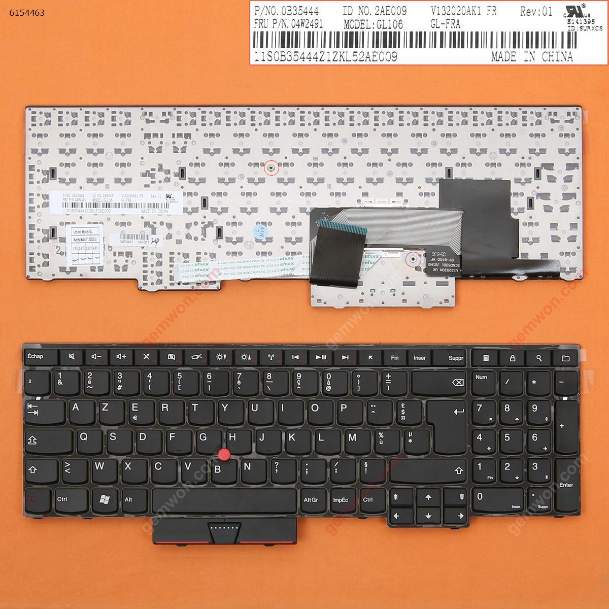 Picture of New Replacement Laptop Keyboard For ThinkPad E530 BLACK(For Win8) FR Layout
