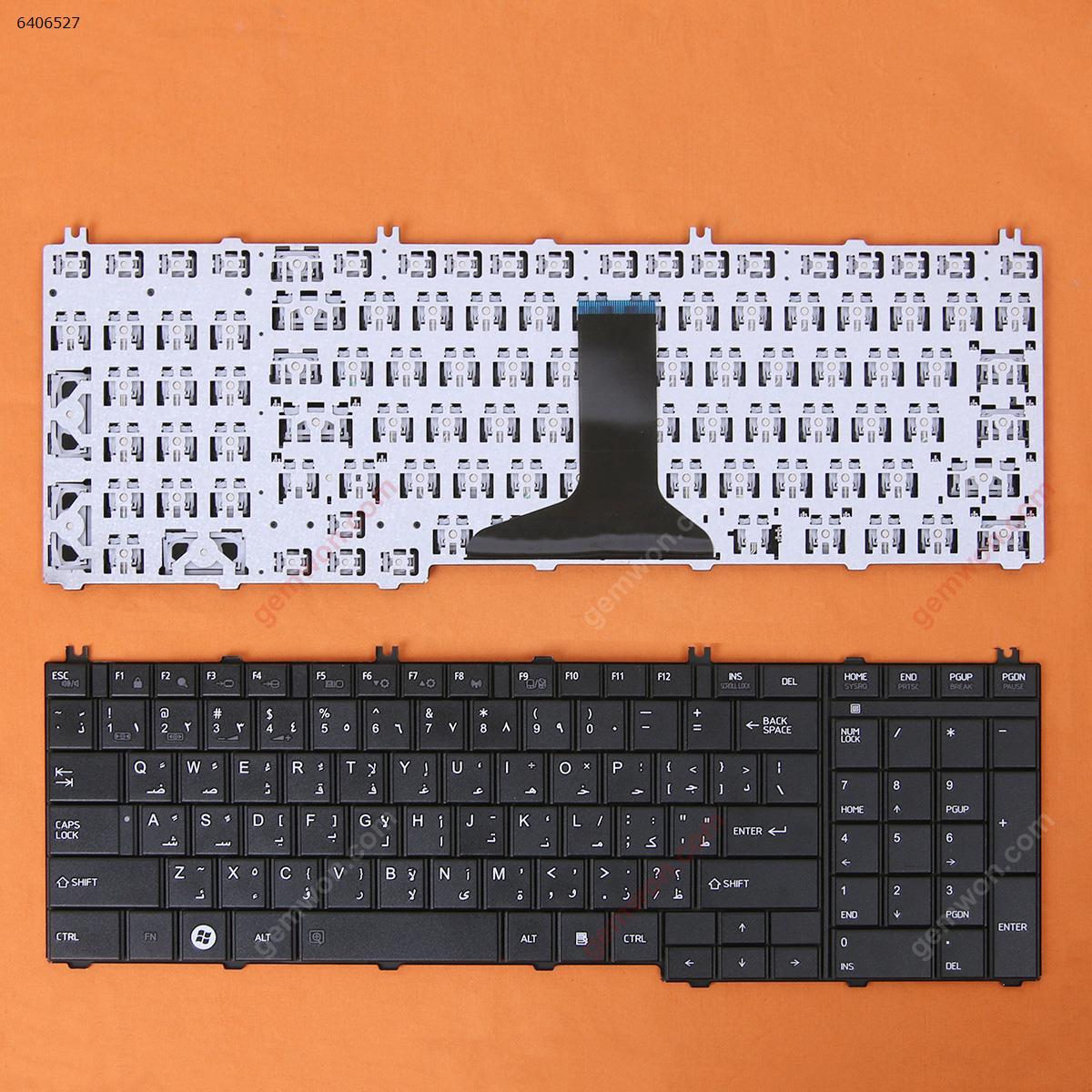 Picture of New Replacement Laptop Keyboard For TOSHIBA Satellite C650 C660 L650 L670 L675 L675D BLACK(Small Enter) AR Layout