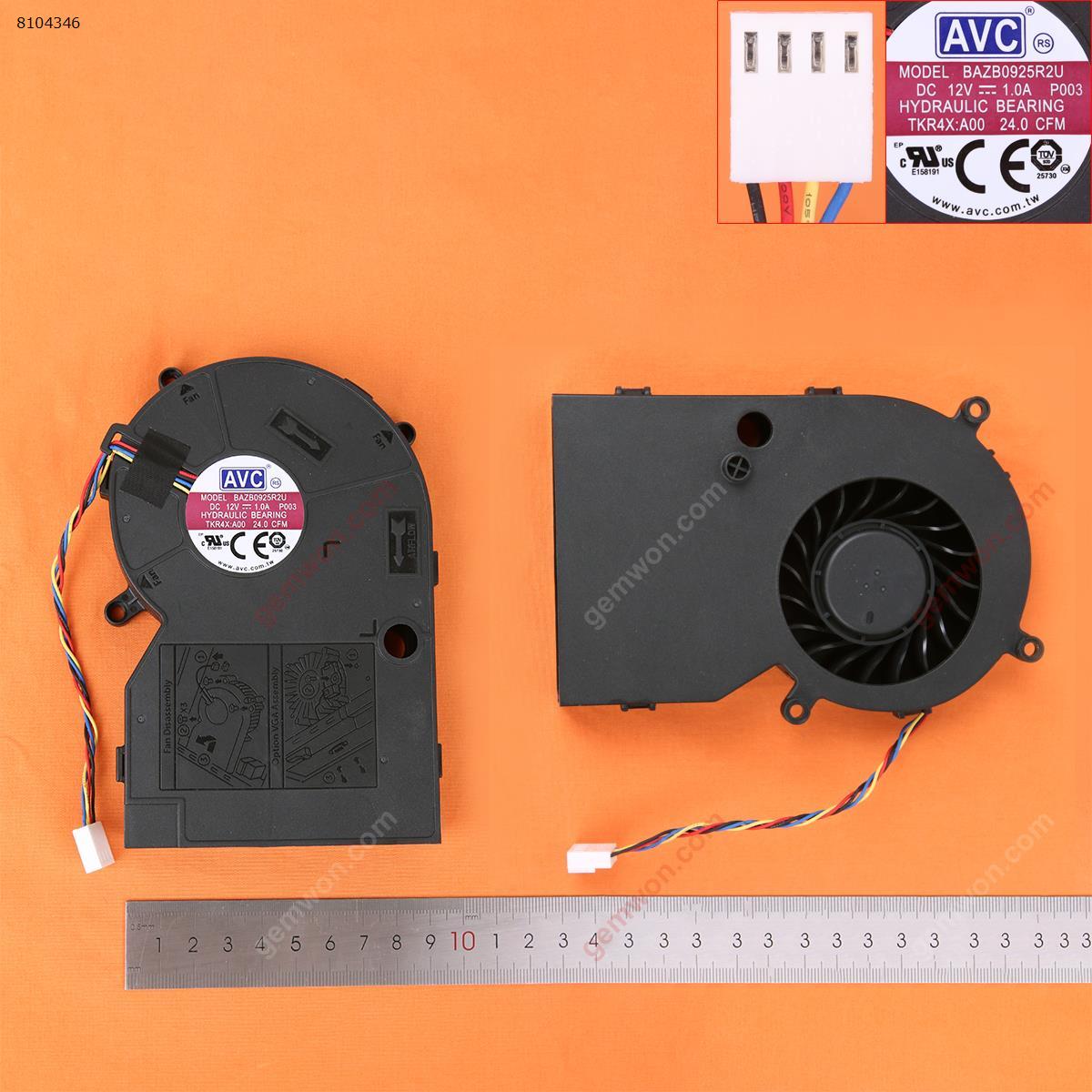 Picture of New Replacement CPU Cooling Fan For Dell ALL IN ONE 3050 5050 (Original) TKR4X-A00 12V   0TKR4X   BAZB0925R2U Layout
