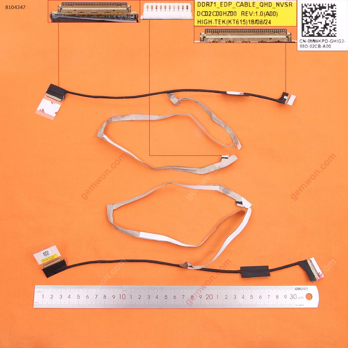 Picture of New LCD Display Screen Cable Replacement  For Dell Alienware 17 R4 R5 ,40pin, QHD ,ORG