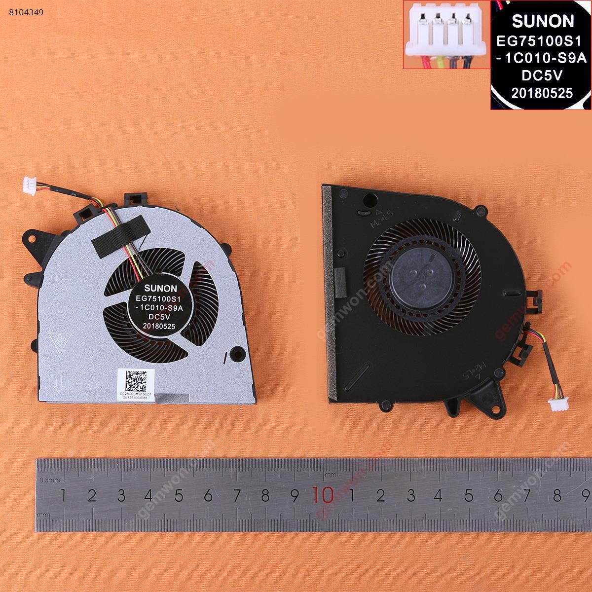 Picture of New Replacement CPU Cooling Fan For Lenovo Legion 81LE Y7000P Y530P (For GPU,Original) EG75100S1-1C010-S9A    DC28000DMS0 Layout