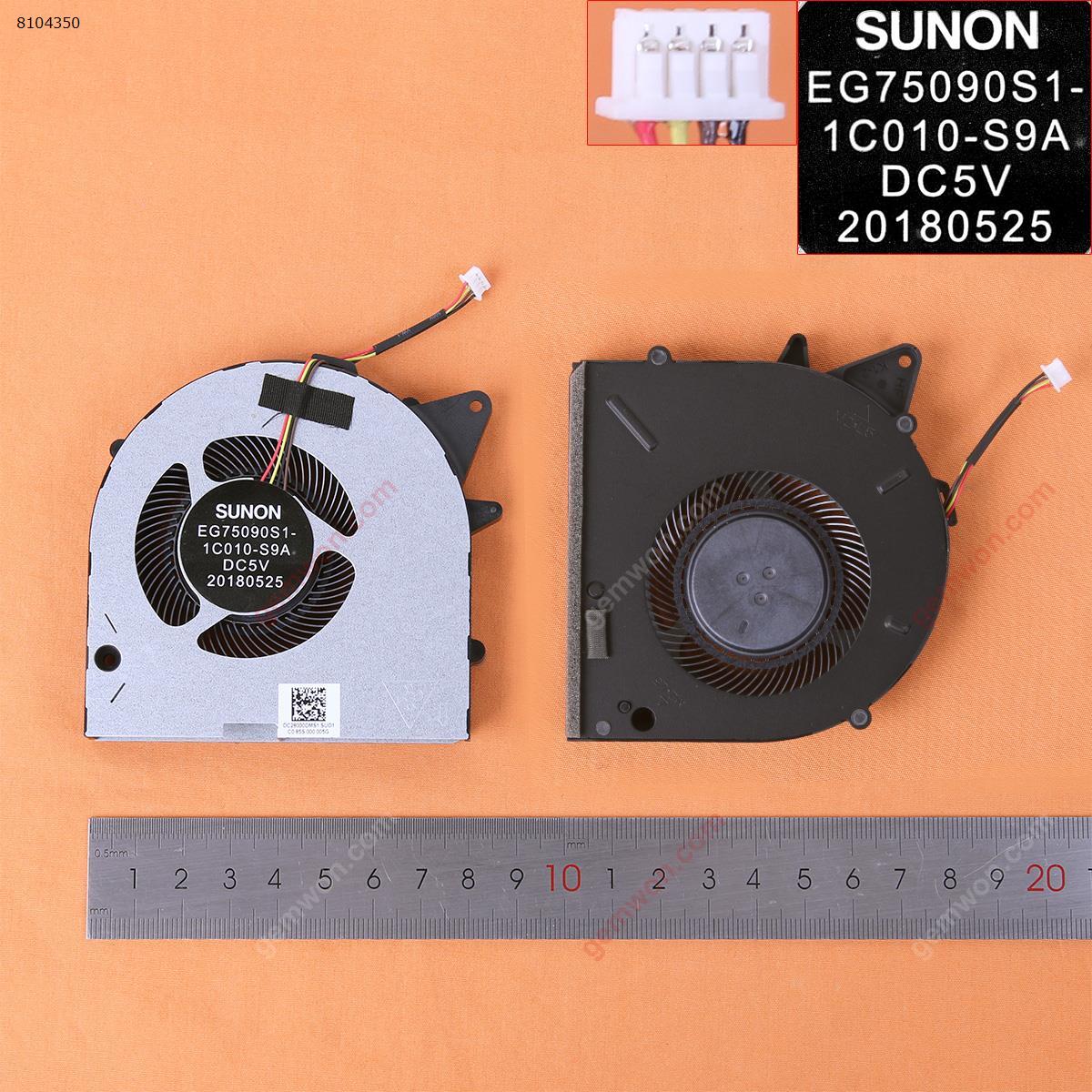Picture of New Replacement CPU Cooling Fan For Lenovo Legion 81LE Y7000P Y530P  (For CPU,Original) EG75090S1-1C010-S9A    DC28000DMS1 Layout