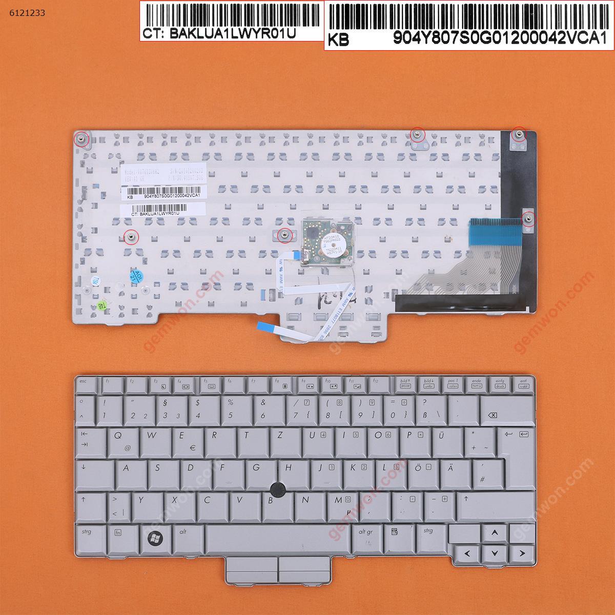 Picture of New Replacement Laptop Keyboard For HP Elitebook 2730p SILVER(With Point Stick) GR Layout