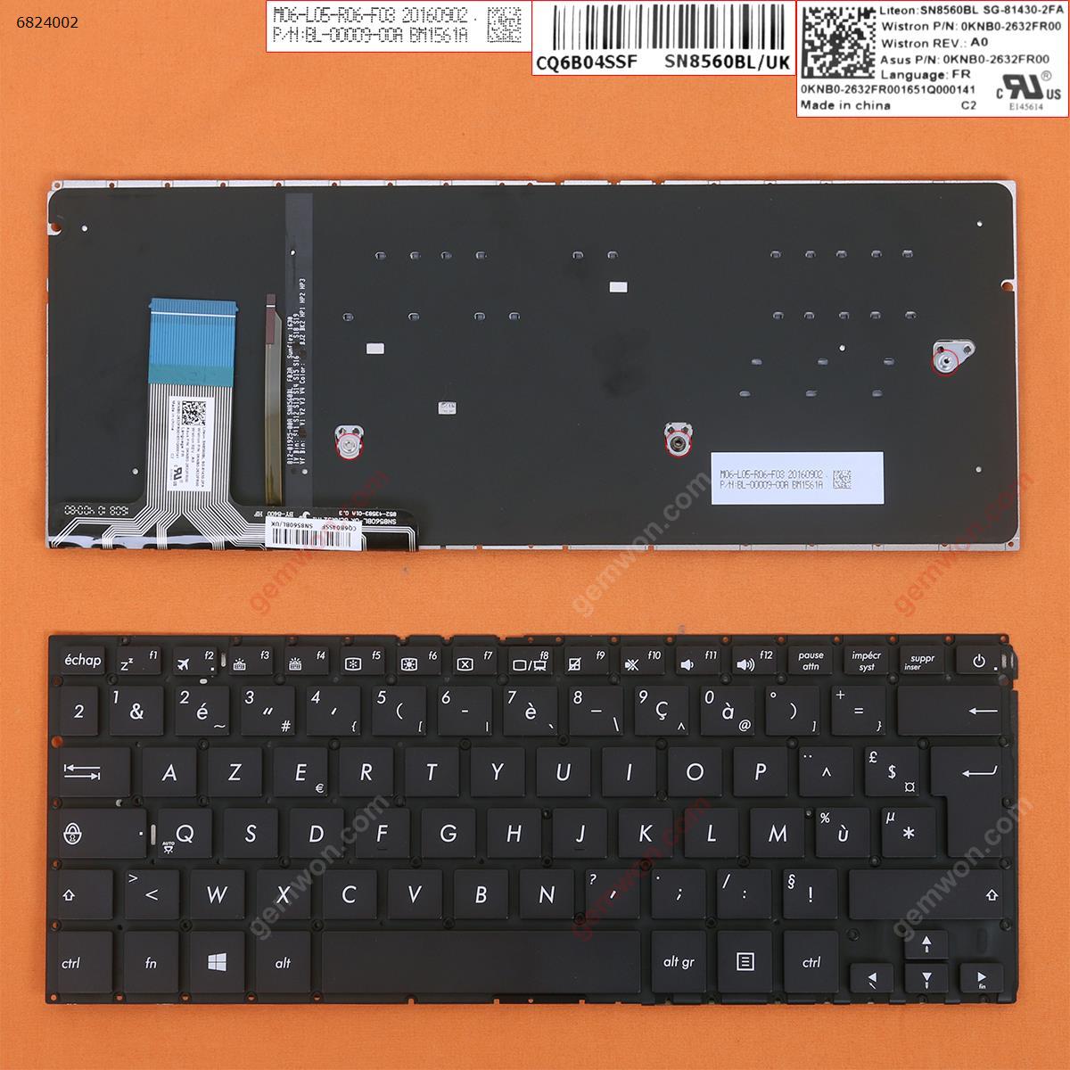 Picture of New Replacement Laptop Keyboard For ASUS UX330CA BLACK(Without FRAME、Backlit）WIN8 FR Layout