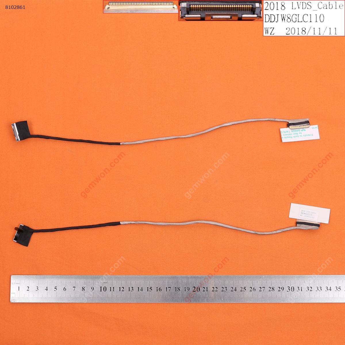 Picture of New LCD Display Screen Cable Replacement  For Dell Vostro 5480 V5480 5439 ，30pin With Touch
