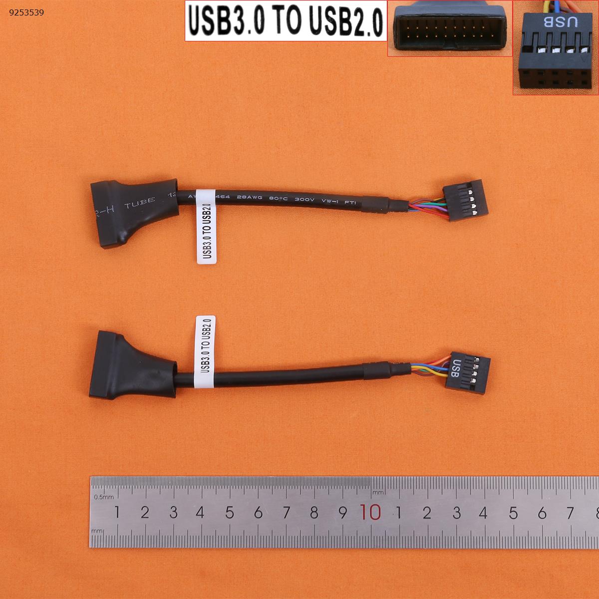 Picture of 1PCS USB Cable USB2.0 9Pin To Motherboard USB3.0 20Pin Adaptor Cable