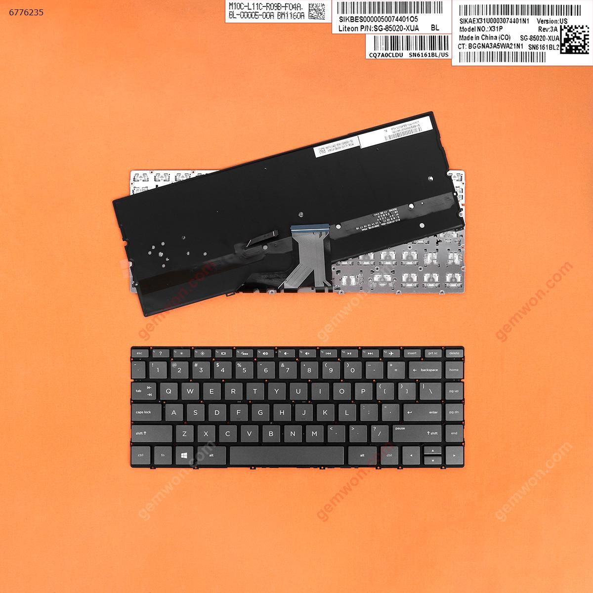 Picture of New Replacement Laptop Keyboard For HP Spectre x360 13-W010CA 13-W013DX 13-W020CA 13-W023DX BLACK (Backlit,Without FRAME,WIN8) US Layout
