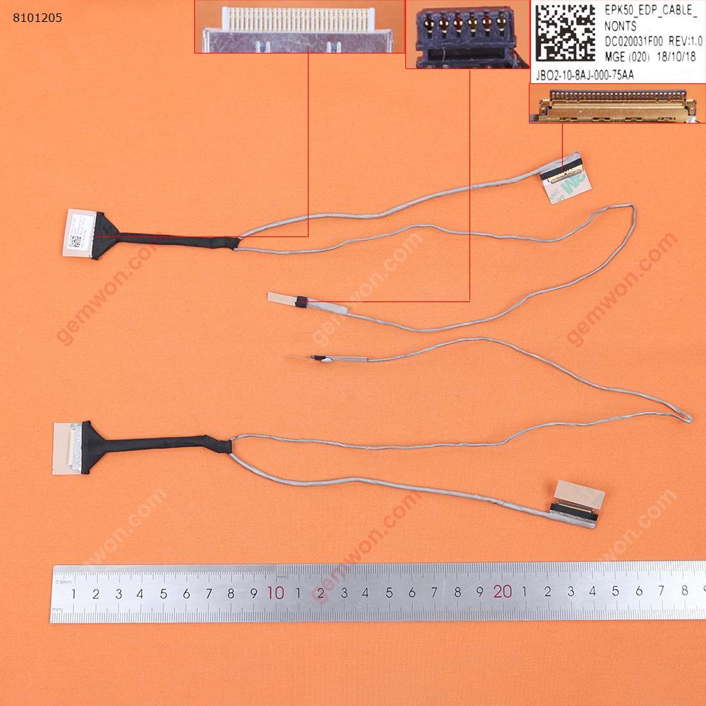 Picture of New LCD Display Screen Cable Replacement  For HP 15-DA 15-DA0012DX 15-DB DB0007TX TPN-C135 C136 ，DEP,without touch，30pin，ORG