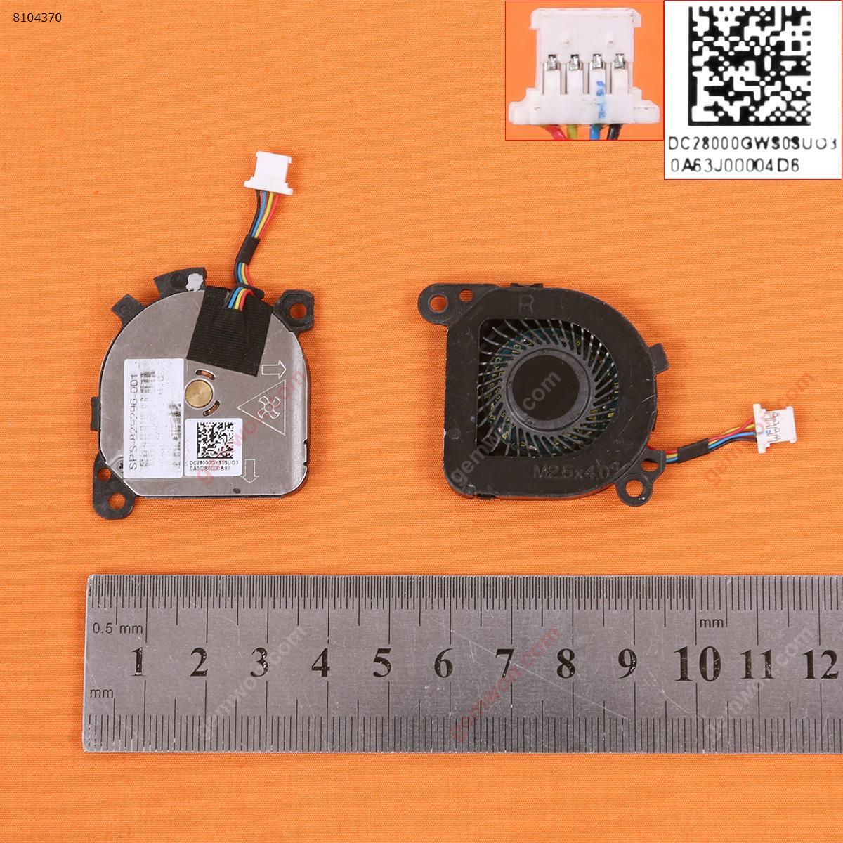 Picture of New Replacement CPU Cooling Fan For HP Envy 13-D Series(Left+Right,Original) N/A Layout