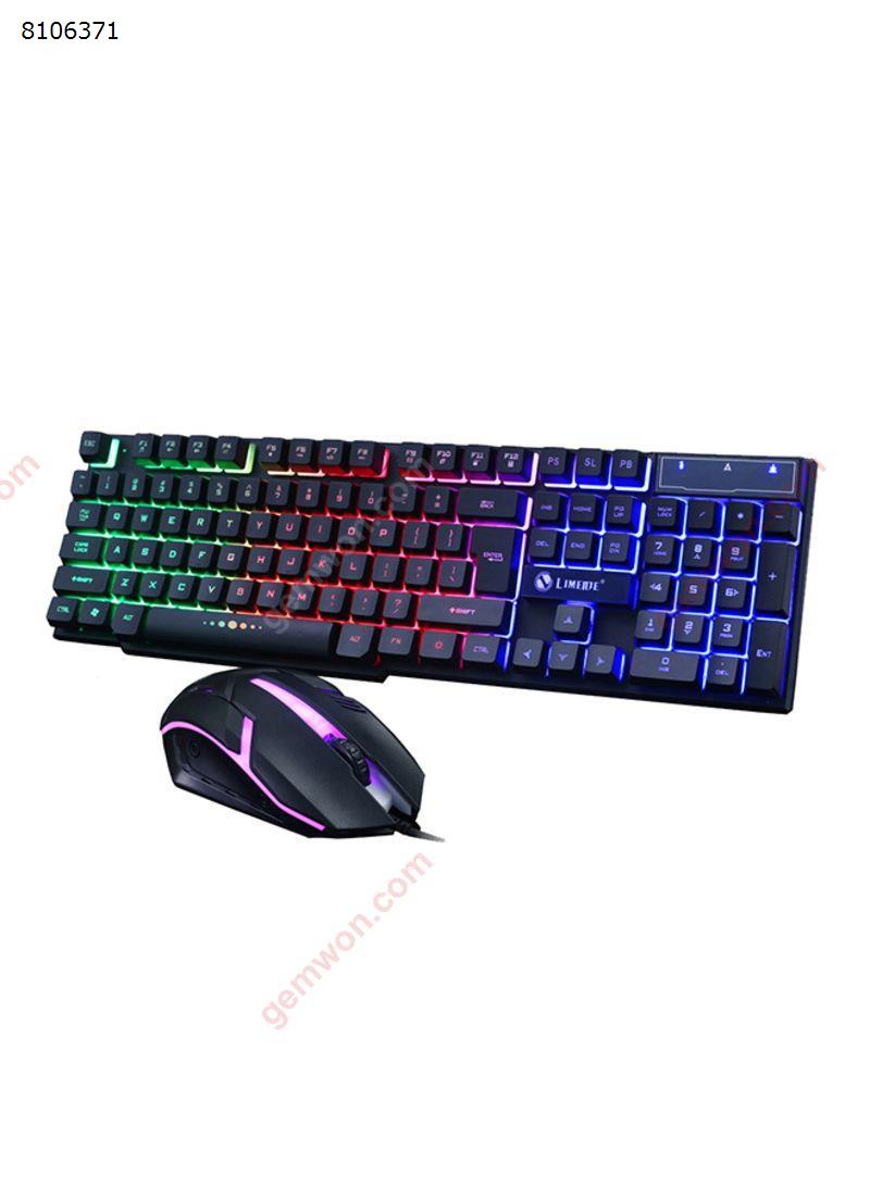 Picture of USB Wired Rainbow Gaming Keyboard And Mouse Set