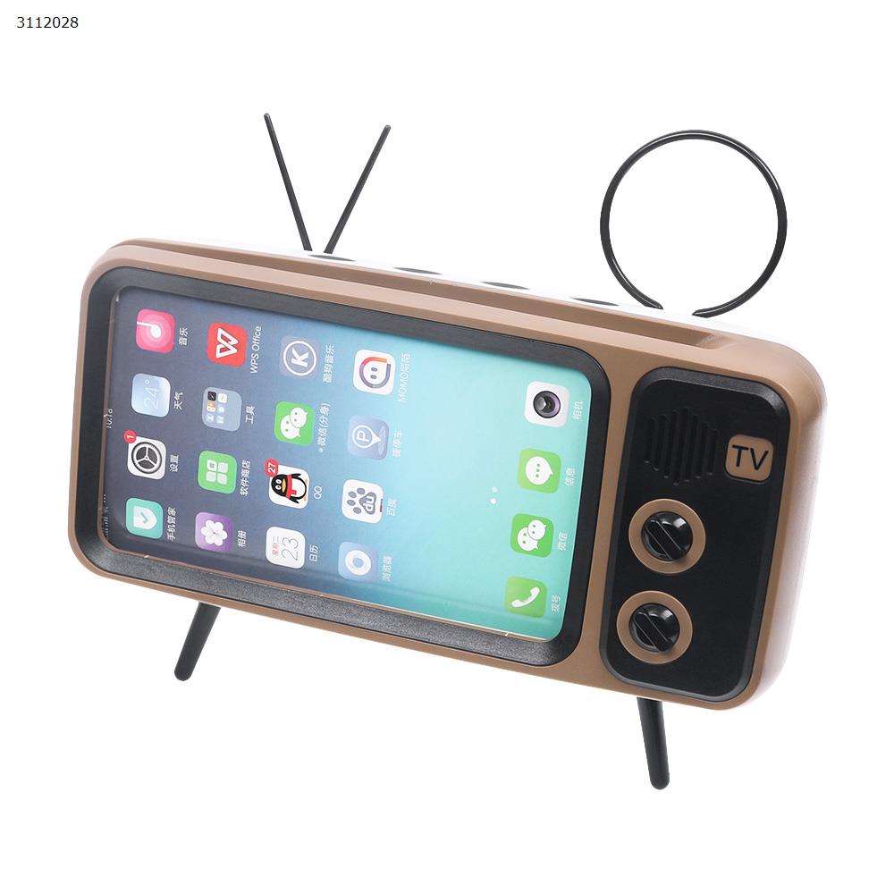 Picture of Mobile phone universal bracket desktop bluetooth speaker, TV speaker Suitable for mobile phones of 5.0-5.8 size（white）