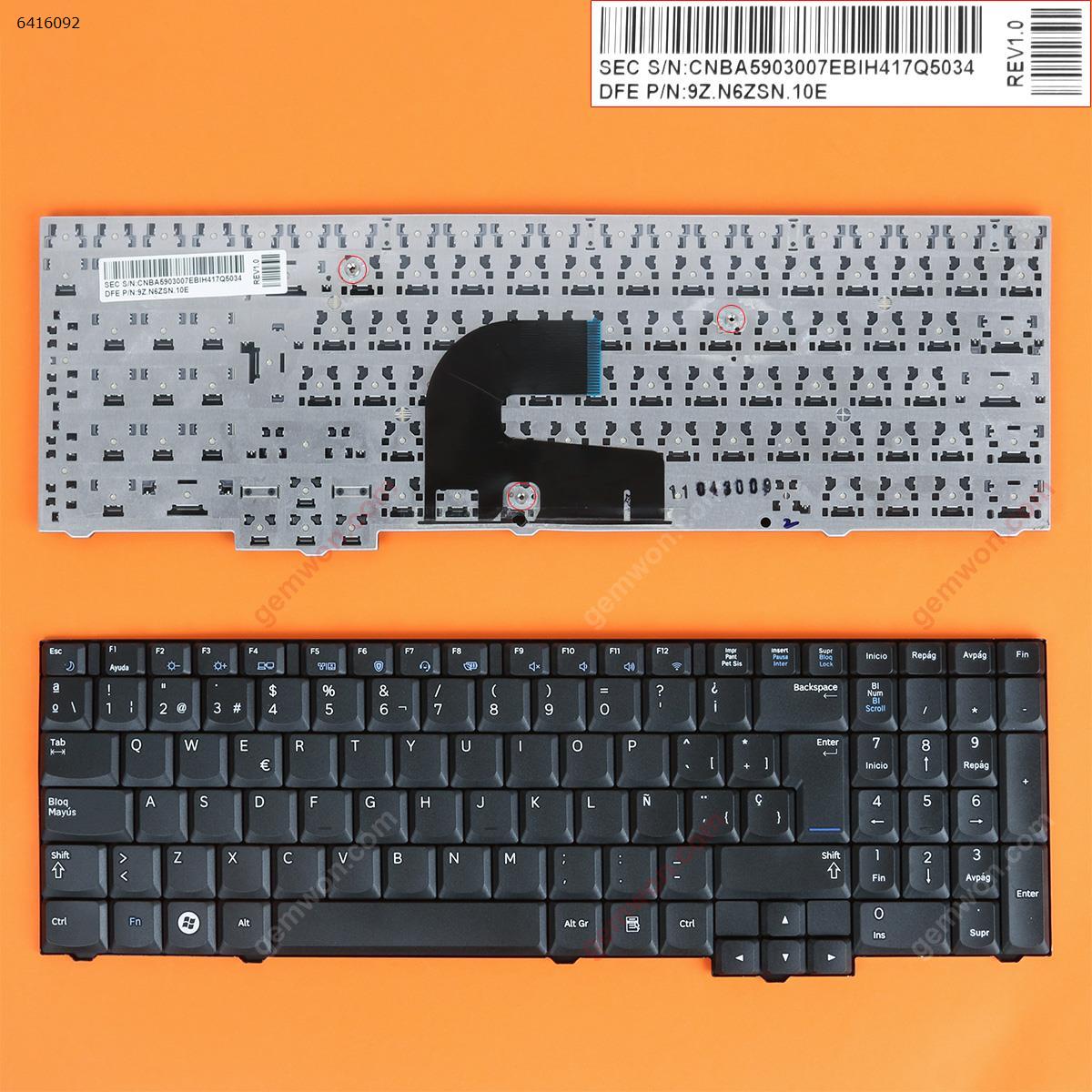 Picture of New Replacement Laptop Keyboard For SAMSUNG Aegis 600B BLACK(Without Point stick) SP Layout