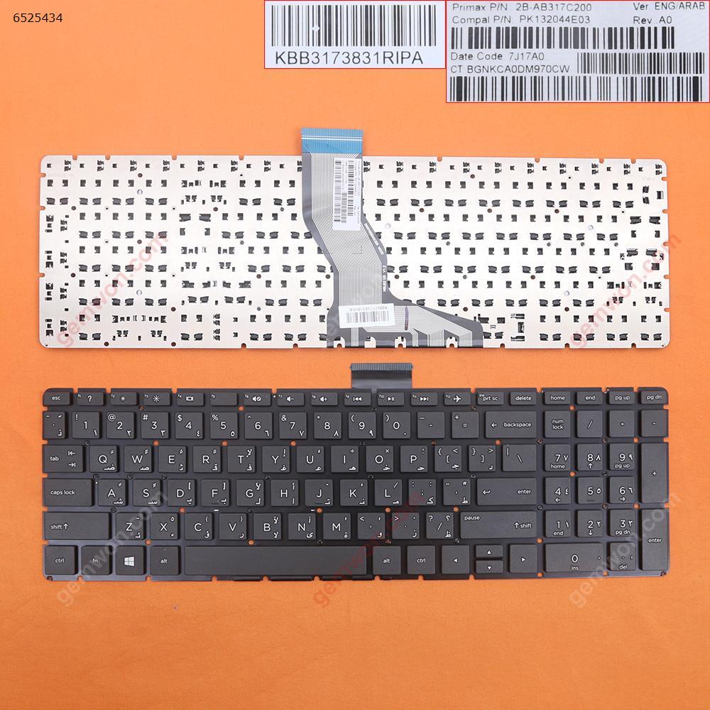 Picture of New Replacement Laptop Keyboard For HP Pavilion 15-BS BLACK(Without FRAME，Small Enter,WIN8) AR Layout