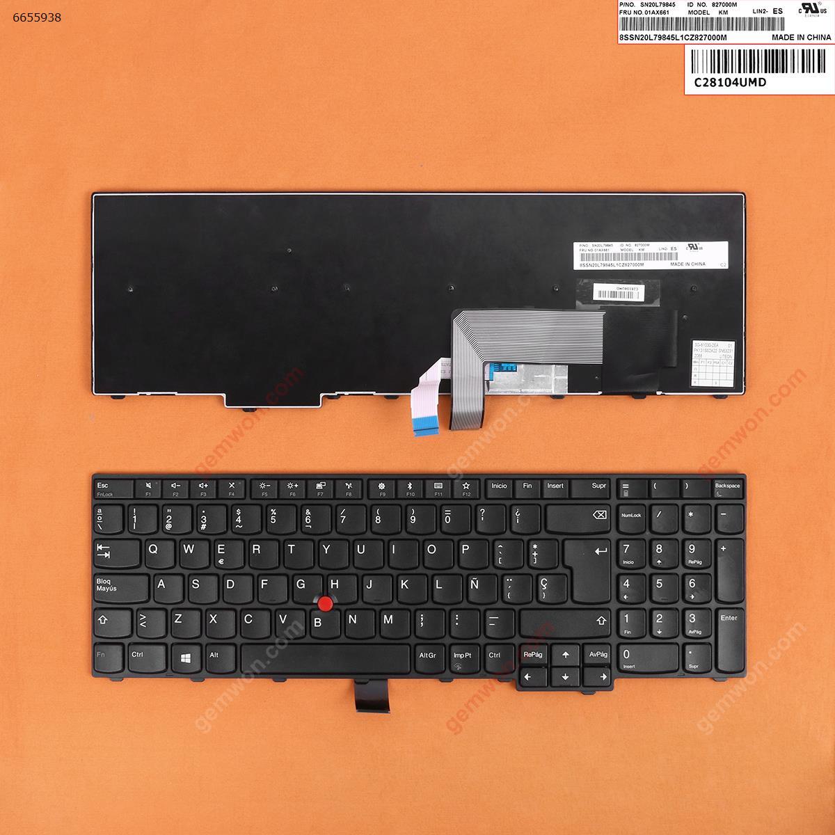 Picture of New Replacement Laptop Keyboard For ThinkPad L570 BLACK(With 6 Screws ,For Win8) SP Layout