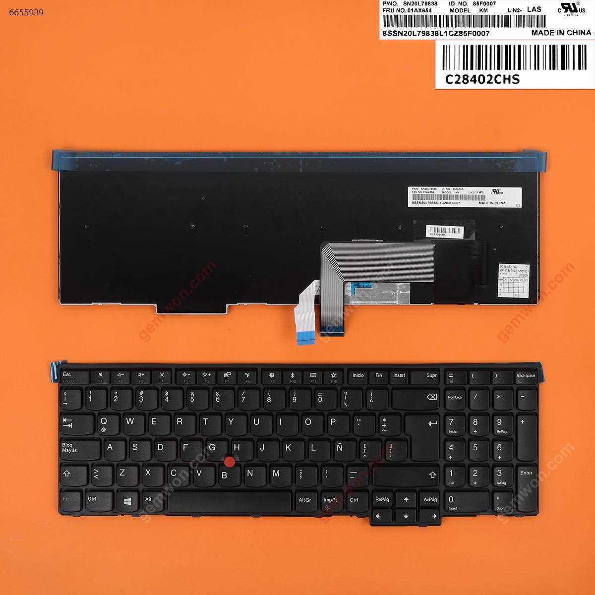 Picture of New Replacement Laptop Keyboard For ThinkPad L570 BLACK(With 6 Screws ,For Win8) LA Layout