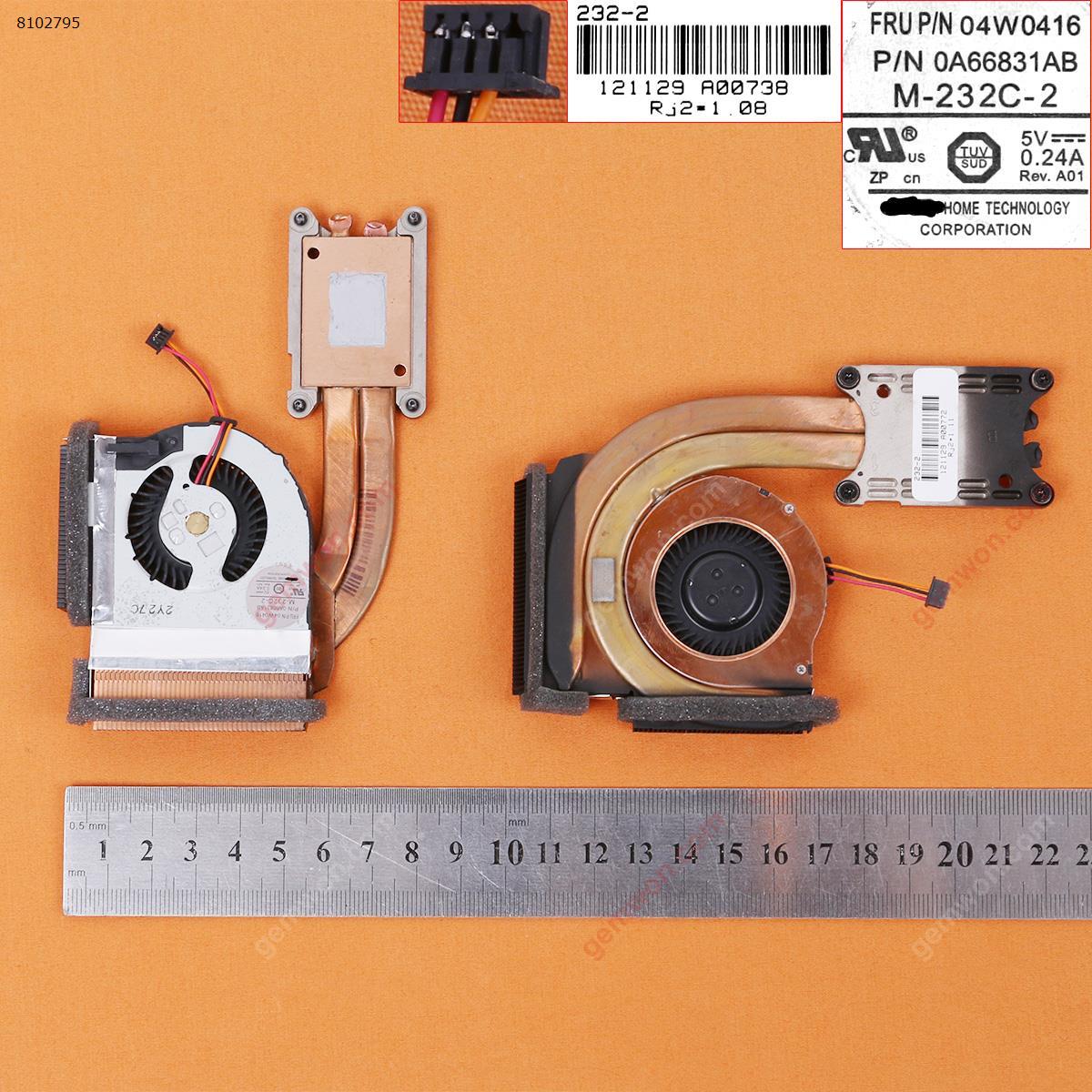 Picture of New Replacement CPU Cooling Fan For Lenovo Thinkpad T420S （Integrated graphics,Heatsink ,Original,Some Scratches） 0A66831AB Layout