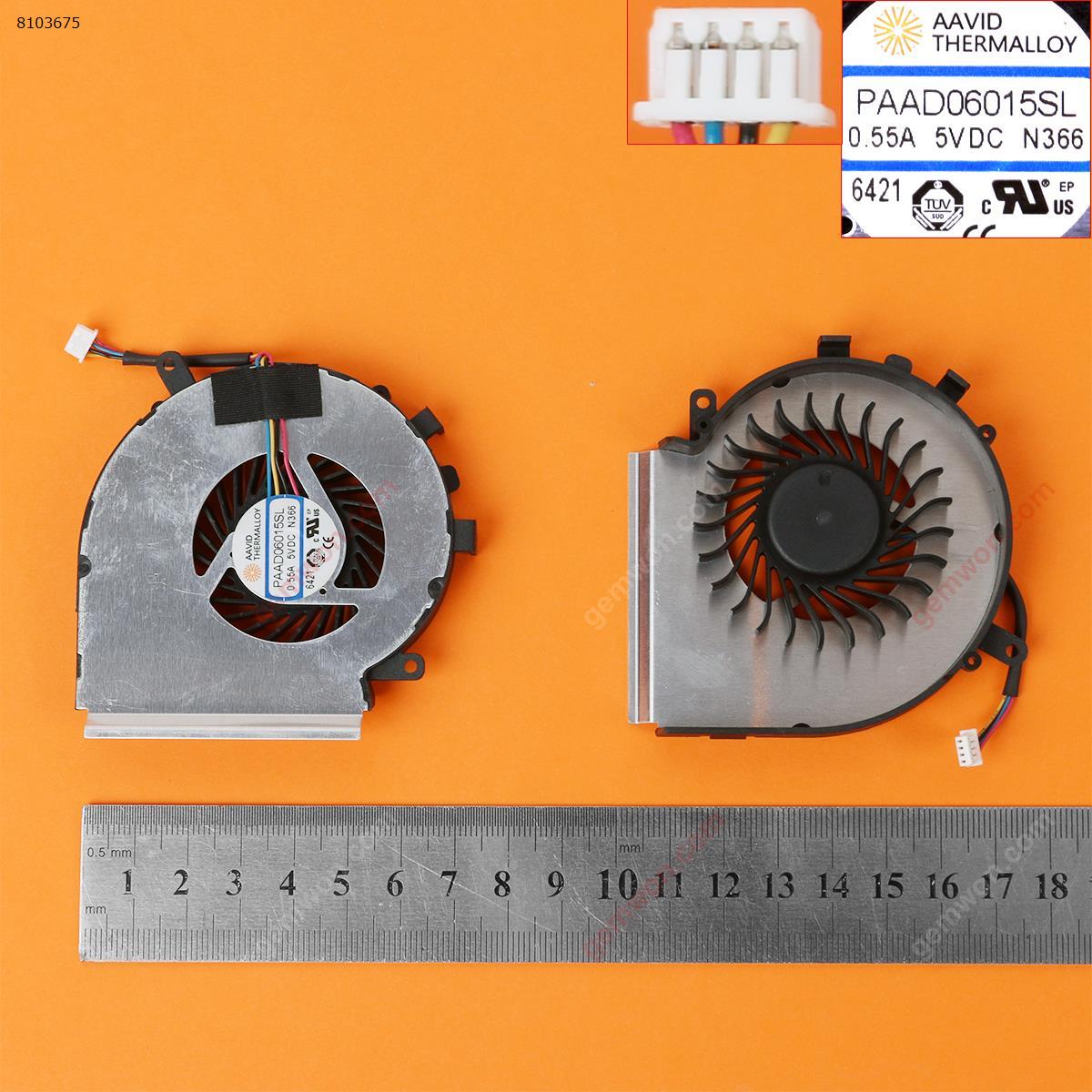 Picture of New Replacement CPU Cooling Fan For MSI GE72VR GP72VR 6RF MS-179B GE62VR GP62MVR MS-16J9 16JB(4 Pin,For CPU fan,Original) PAAD06015SL Layout