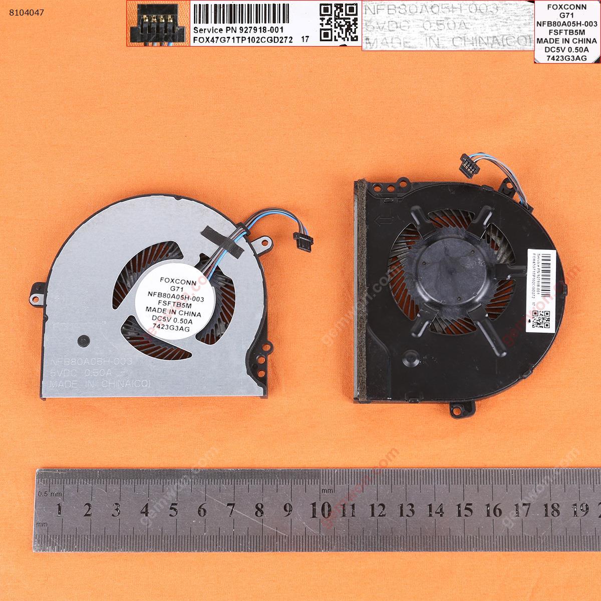 Picture of New Replacement CPU Cooling Fan For HP Pavilion 15-CC 15-cc708tx 15-CC715TX 15-CC710TX TPN-Q191（90%new） NFB80A05H-003 Layout