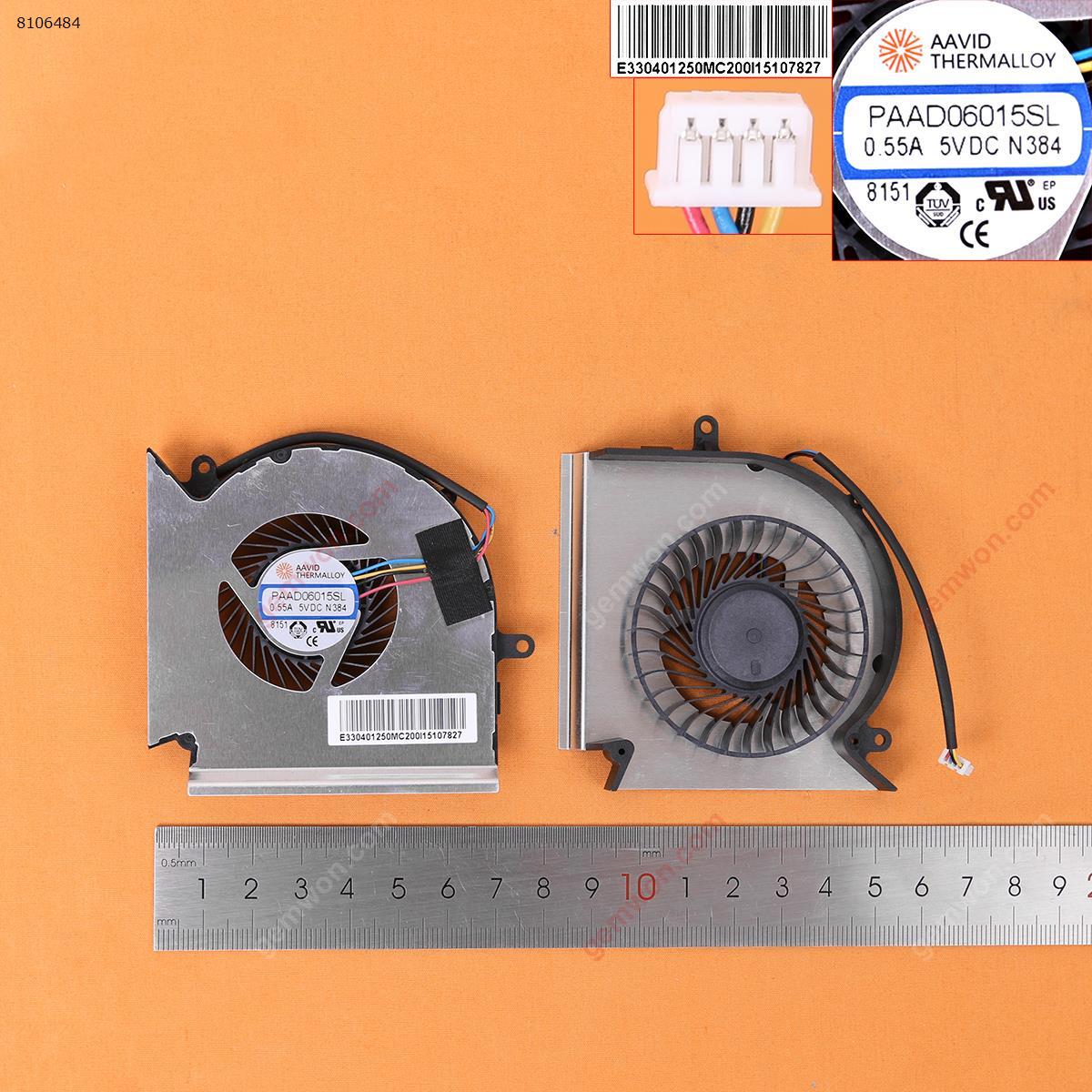 Picture of New Replacement CPU Cooling Fan For  MSI GE75 GP75 GE63 GP63 GV63 GE73 GL73 VR (For GPU fan,Original,Version 2)  PAAD06015SL Layout