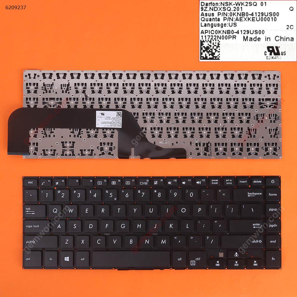 Picture of New Replacement Laptop Keyboard For ASUS VivoBook 15 X505BA X505 X505BP   BLACK(without FRAME) US Layout