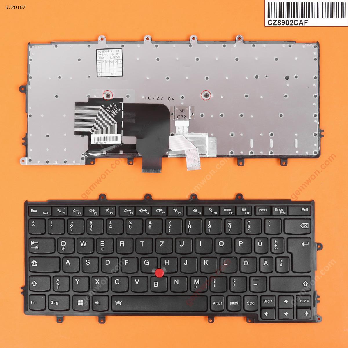 Picture of New Replacement Laptop Keyboard For IBM Thinkpad X240 X240S X250 X260 BLACK FRAME BLACK(For Win8,With Point Compatible with X270)  OEM GR Layout