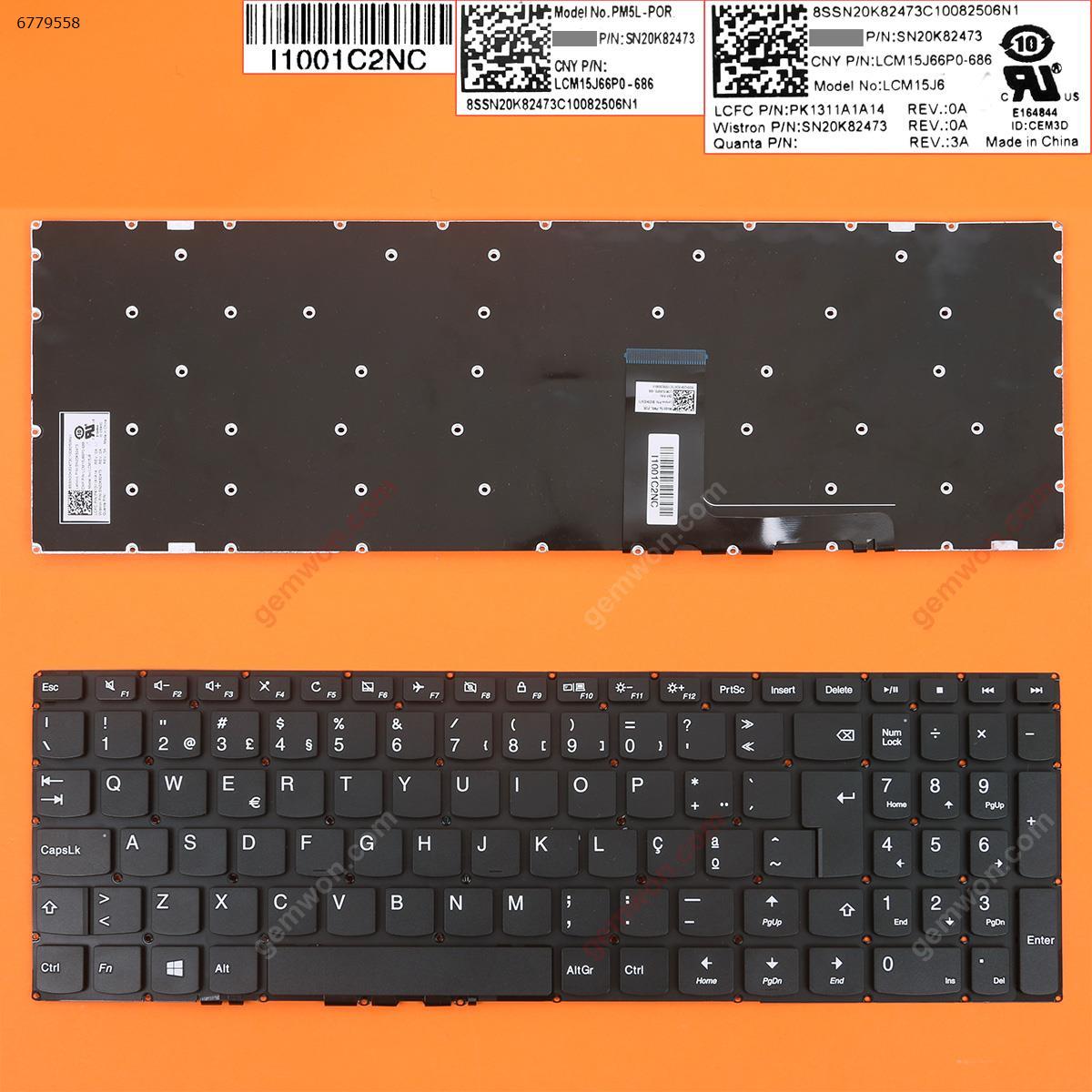 Picture of New Replacement Laptop Keyboard For LENOVO Ideapad 310-15 BLACK win8(Without FRAME) PO Layout