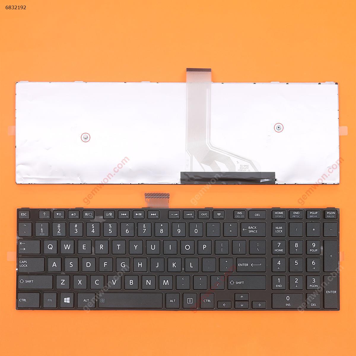 Picture of New Replacement Laptop Keyboard For TOSHIBA C55-A GLOSSY FRAME BLACK(For Win8)OEM US Layout