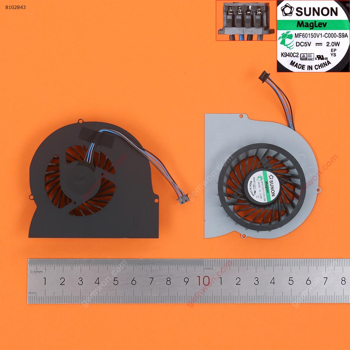 Picture of New Replacement CPU Cooling Fan For HP Elitebook 8560W 8570W 8560P(For 3 Screw holes，Original) MF60150V1-C000-S9A Layout
