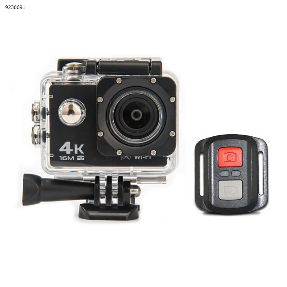 Picture of Action Cameras AT-30R 4K 16MP WiFi 2.4G Wrist Remote Control - 4X Digital Zoom DV - Ultra HD and EIS 30m Underwater Waterproof Camera  Black